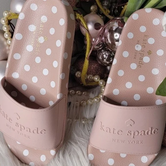 Kate Spade Women's Slides Size:6b DUSTY PINK new - Picture 1 of 6